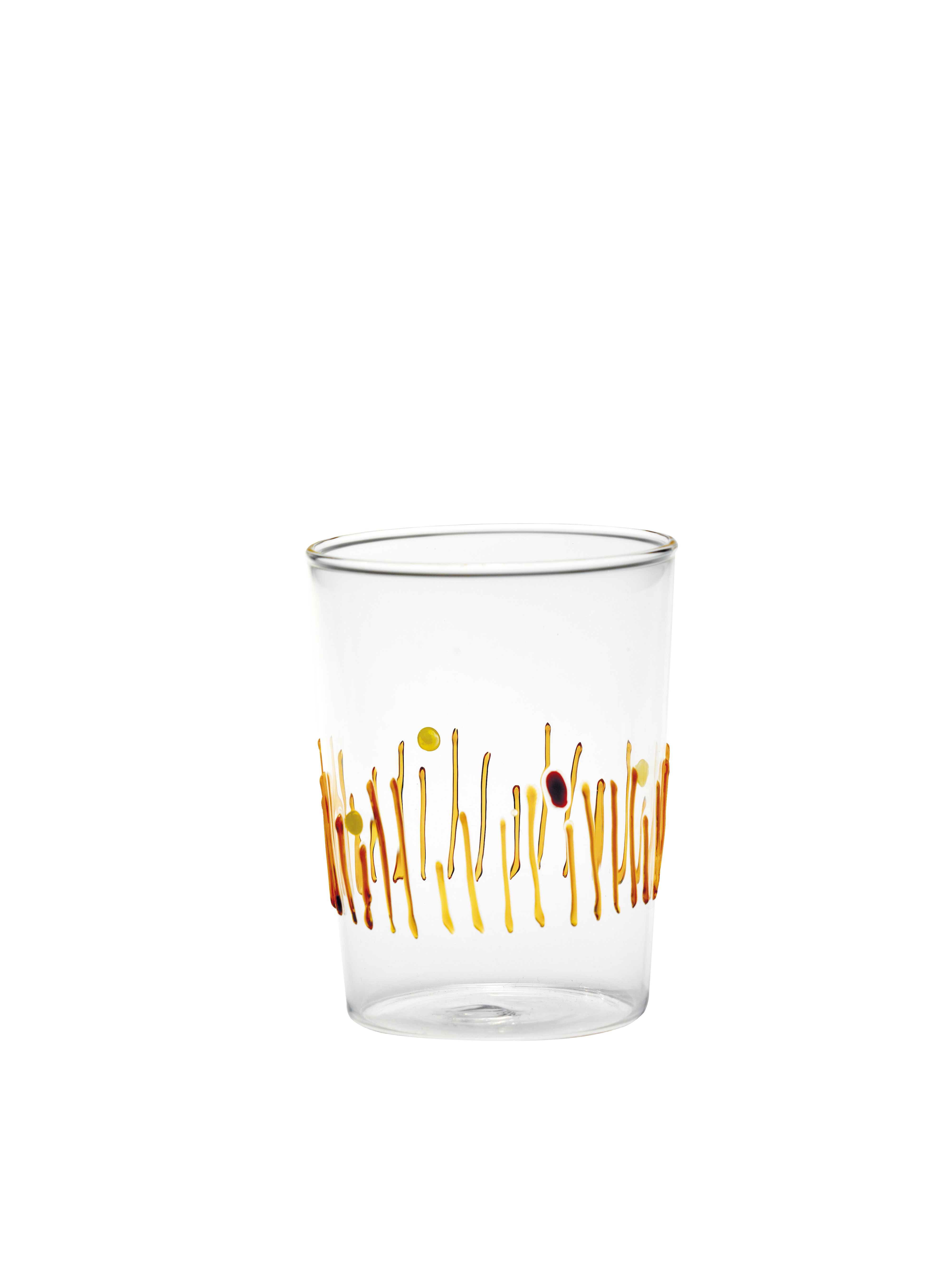 4 Stagioni Trinkglas - bernstein decoration — Zafferano