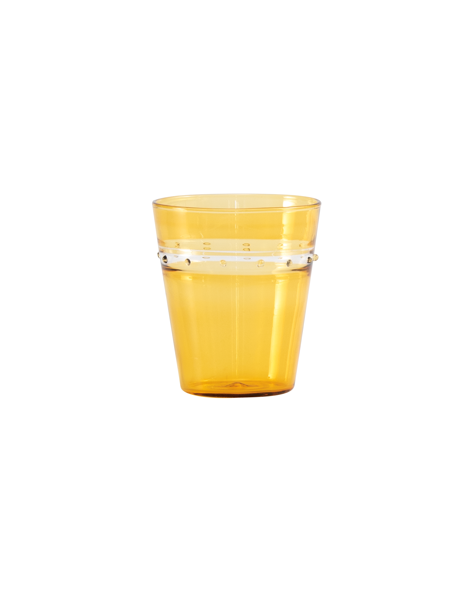 A Pallini tumbler — golden yellow — set of 4