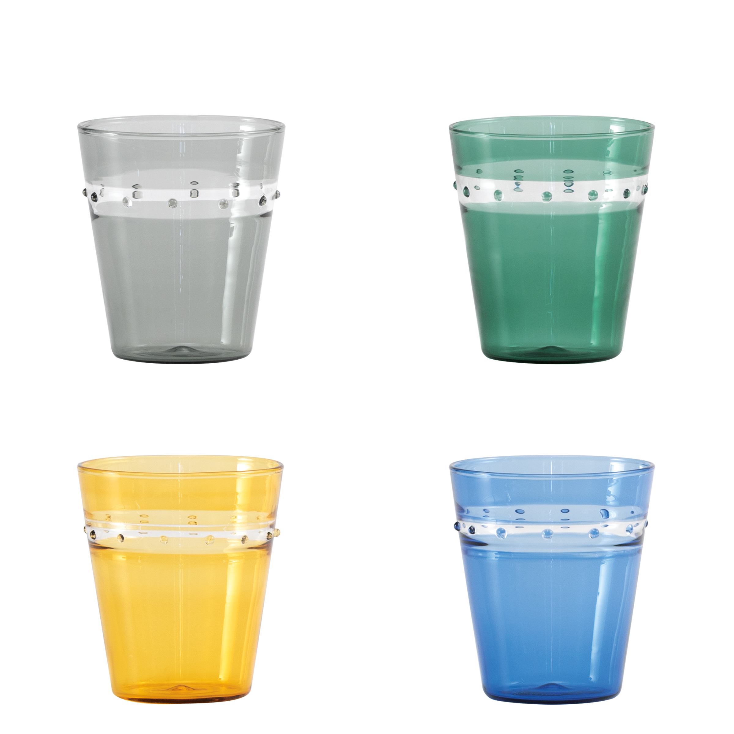 A Pallini tumbler — assorted colours — set of 4