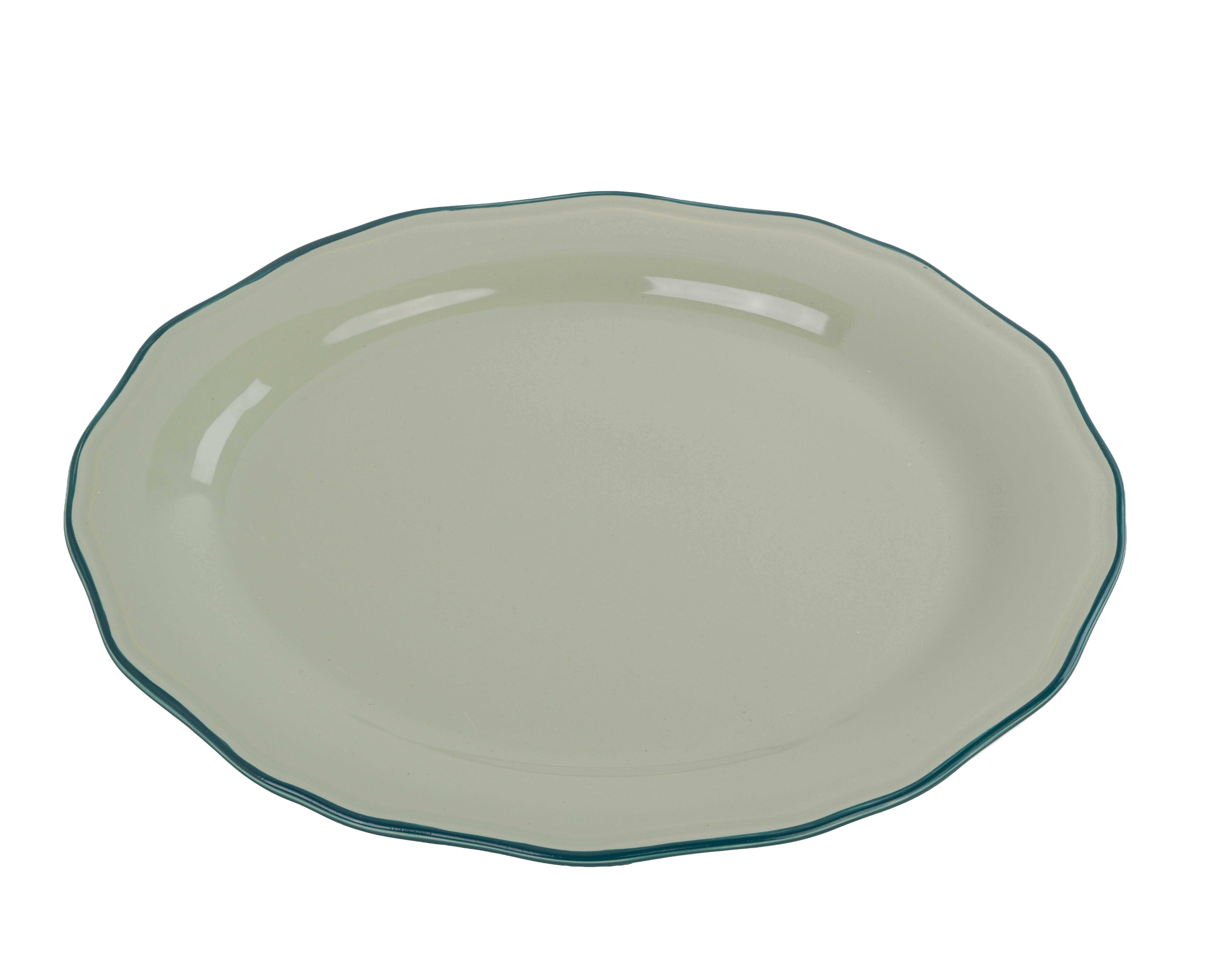 Asolo piatto ovale with verde rim — Zafferano
