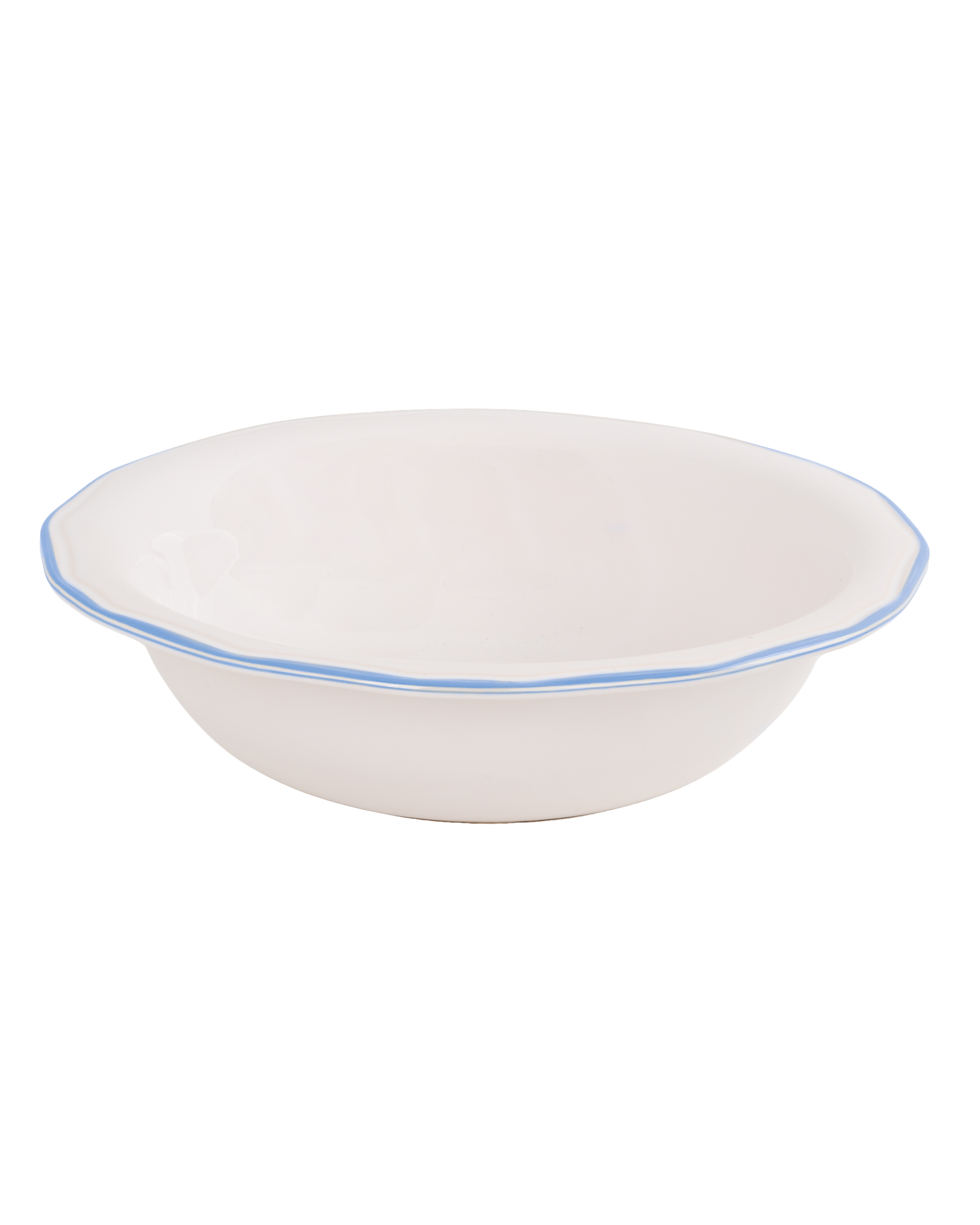 Asolo insalatiera with blu rim — Zafferano
