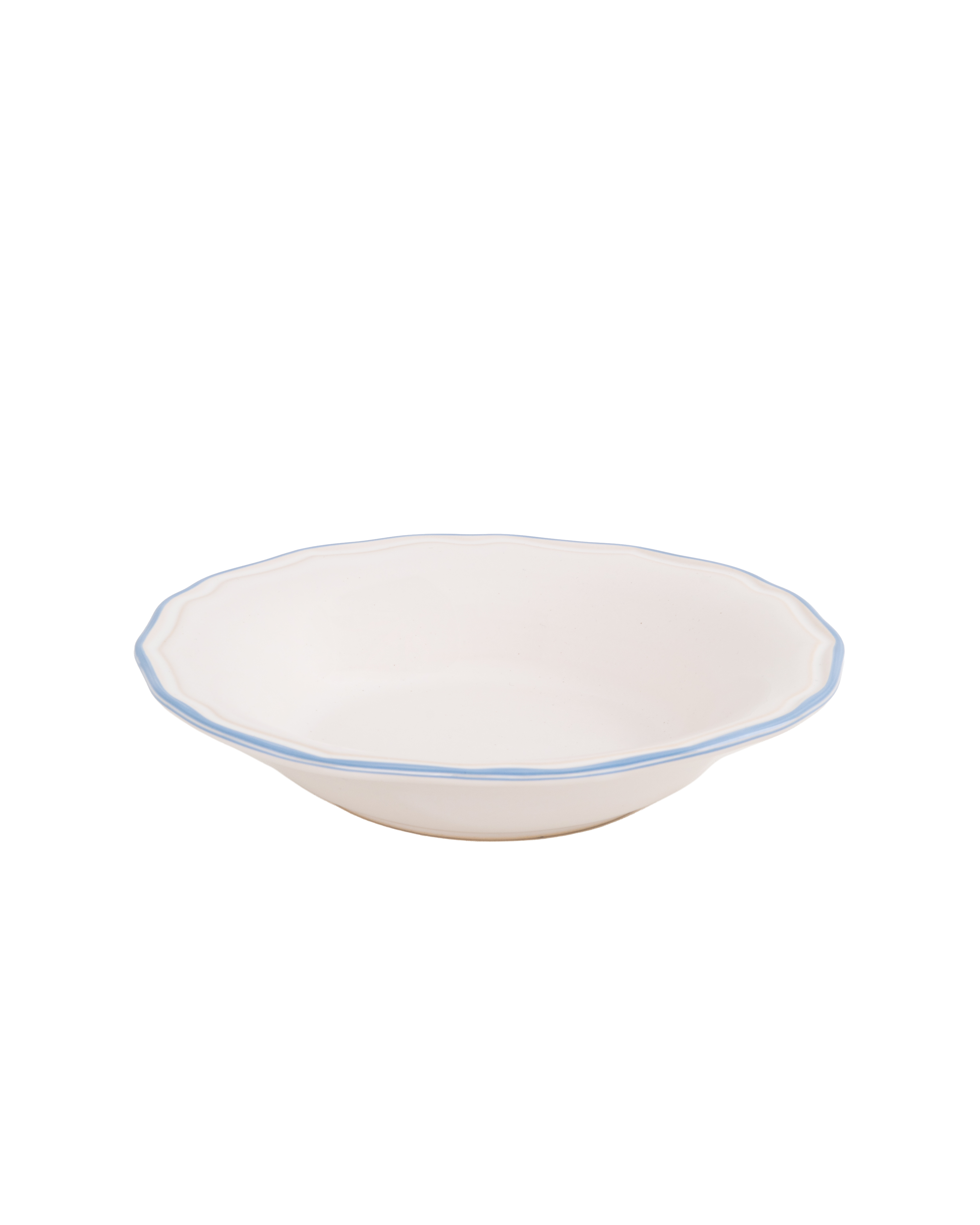 Asolo piatto fondo with blu rim — Zafferano