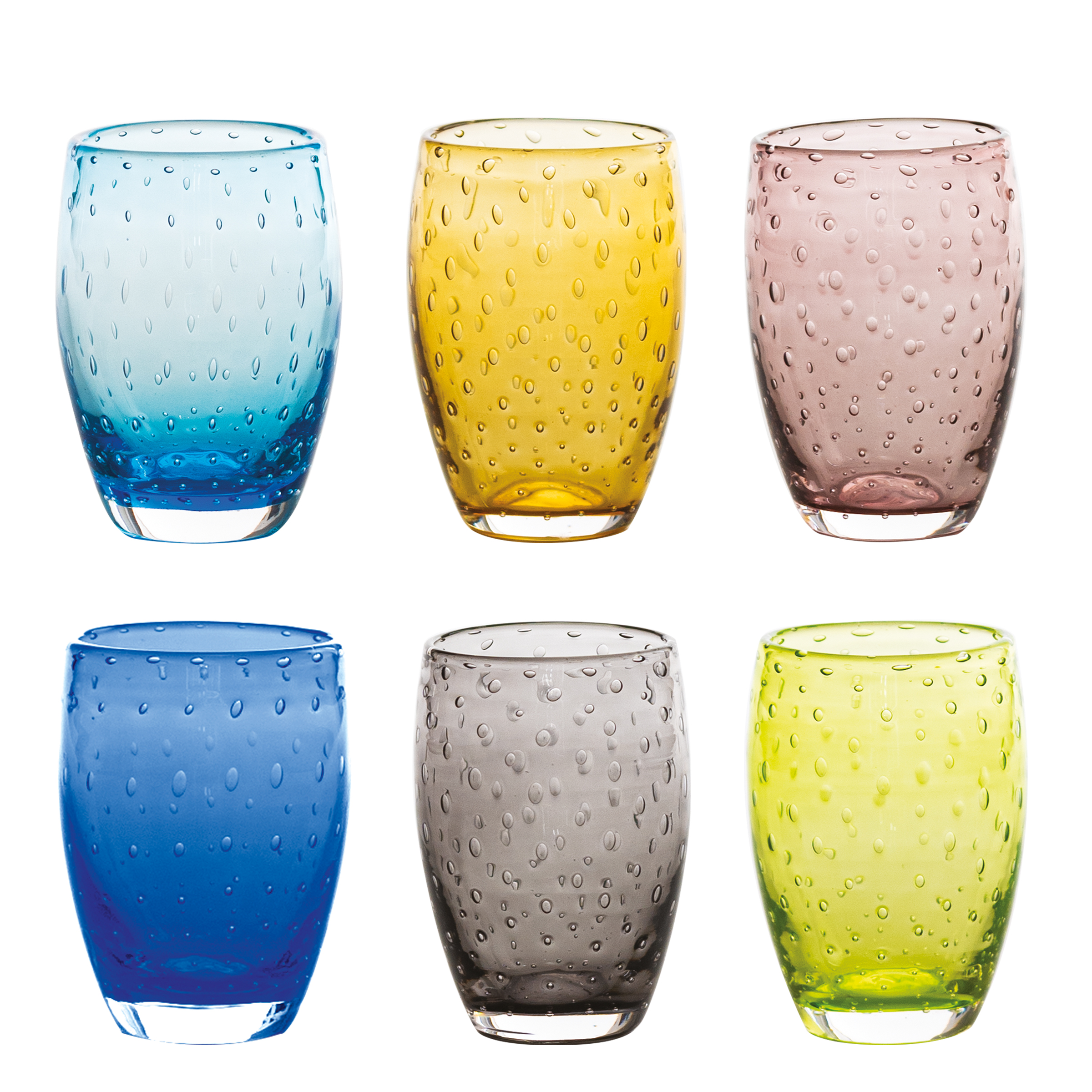 Bolicante bicchiere, colori assortiti — set da 6 — Zafferano