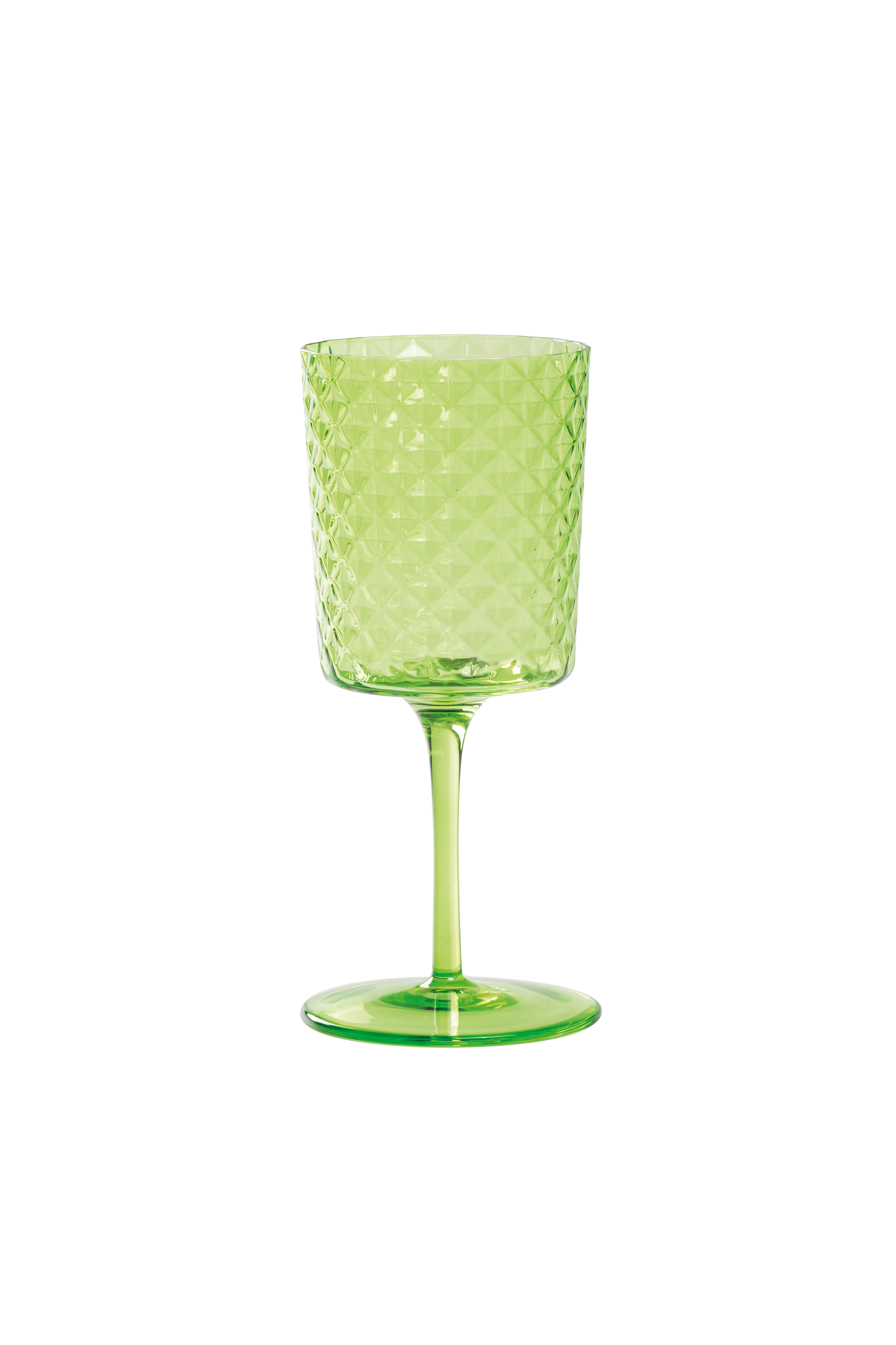 Isolano goblet — apple green — set of 2