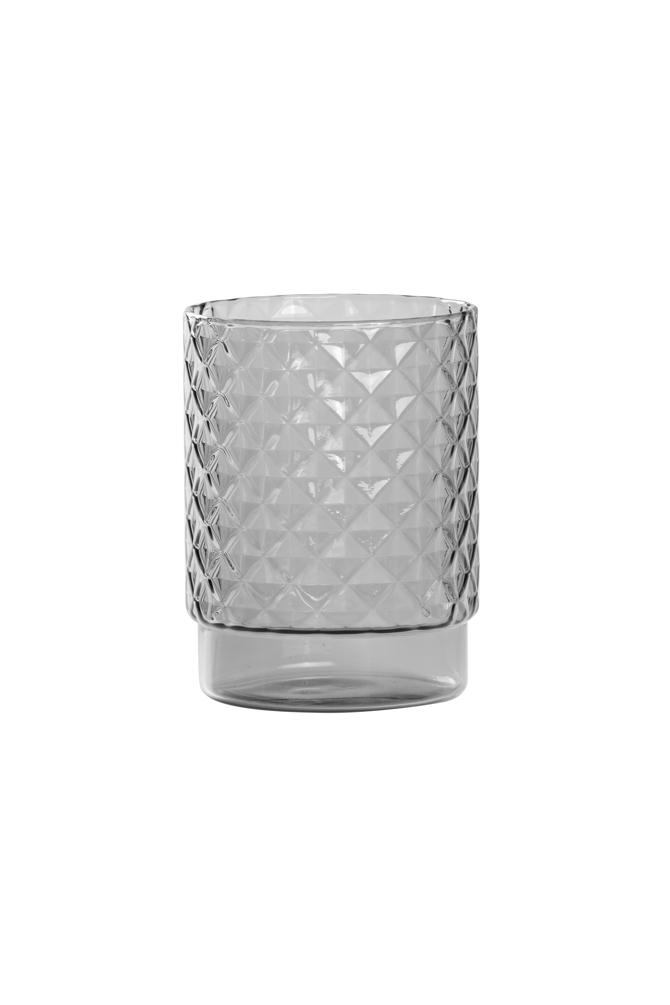 Isolano bicchiere in borosilicato — grigio — set da 4 — Zafferano