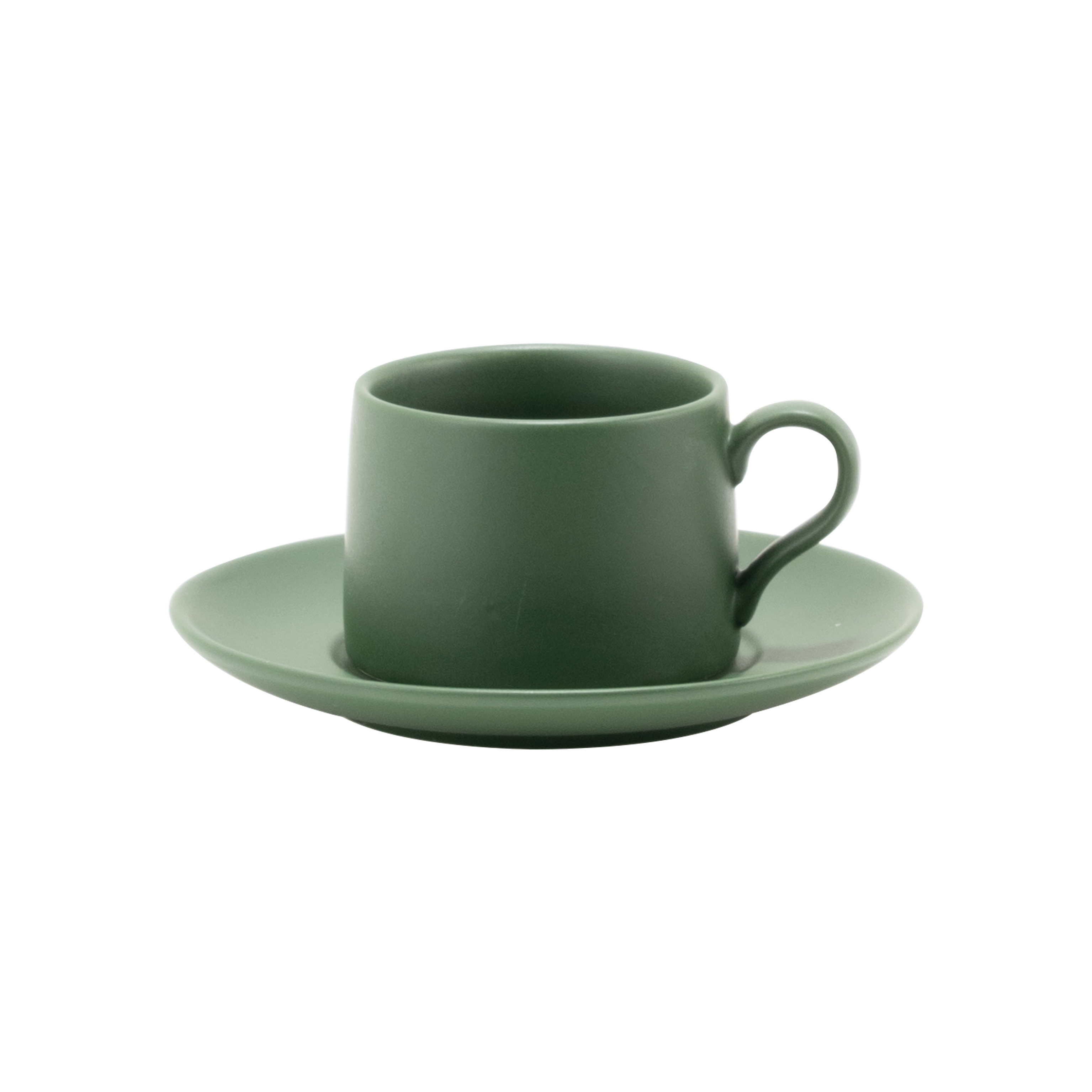Levante Teetasse mit Untertasse — hellolivgrün — 2er-Set — Zafferano