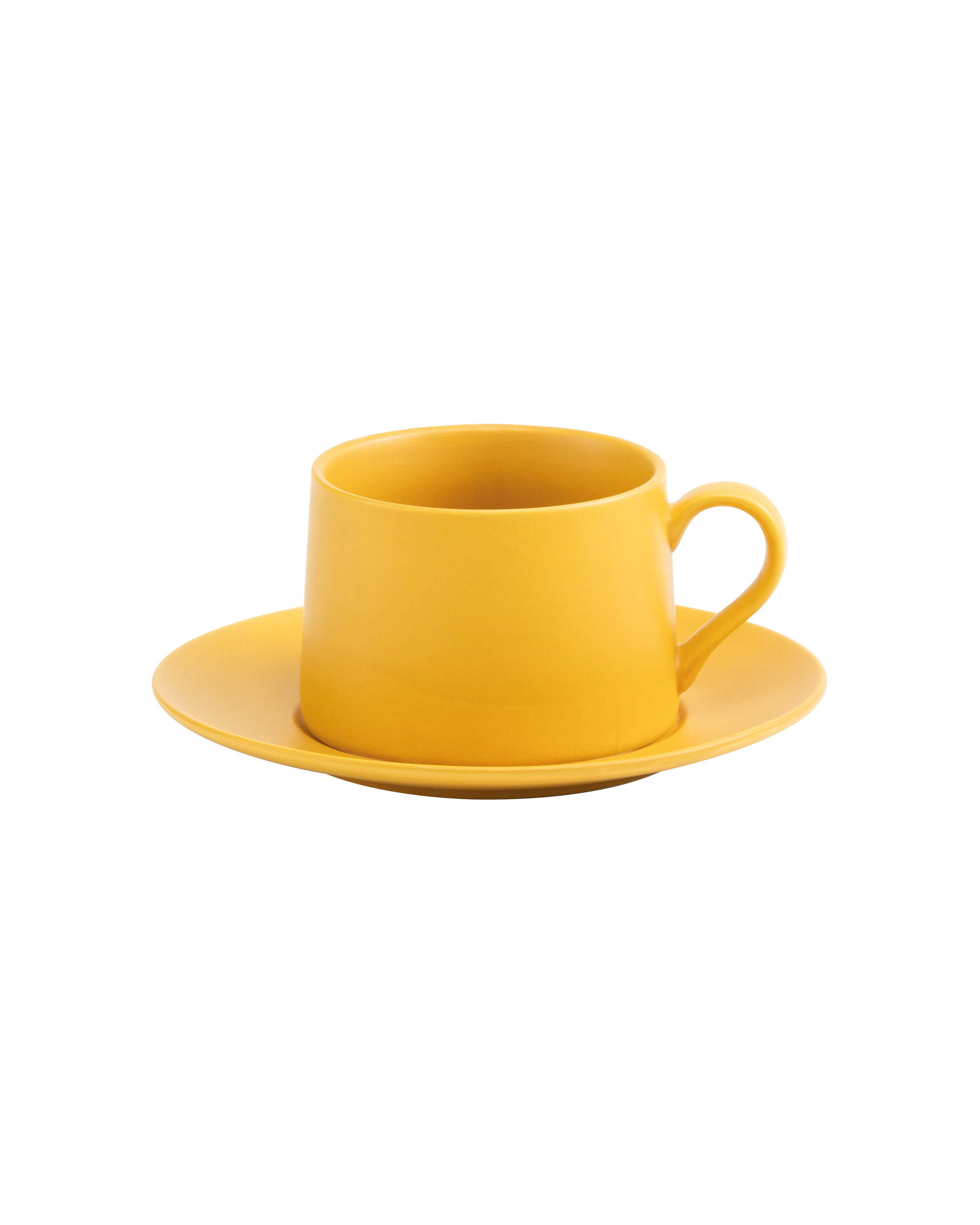 Levante Teetasse mit Untertasse — ocker — 2er-Set — Zafferano