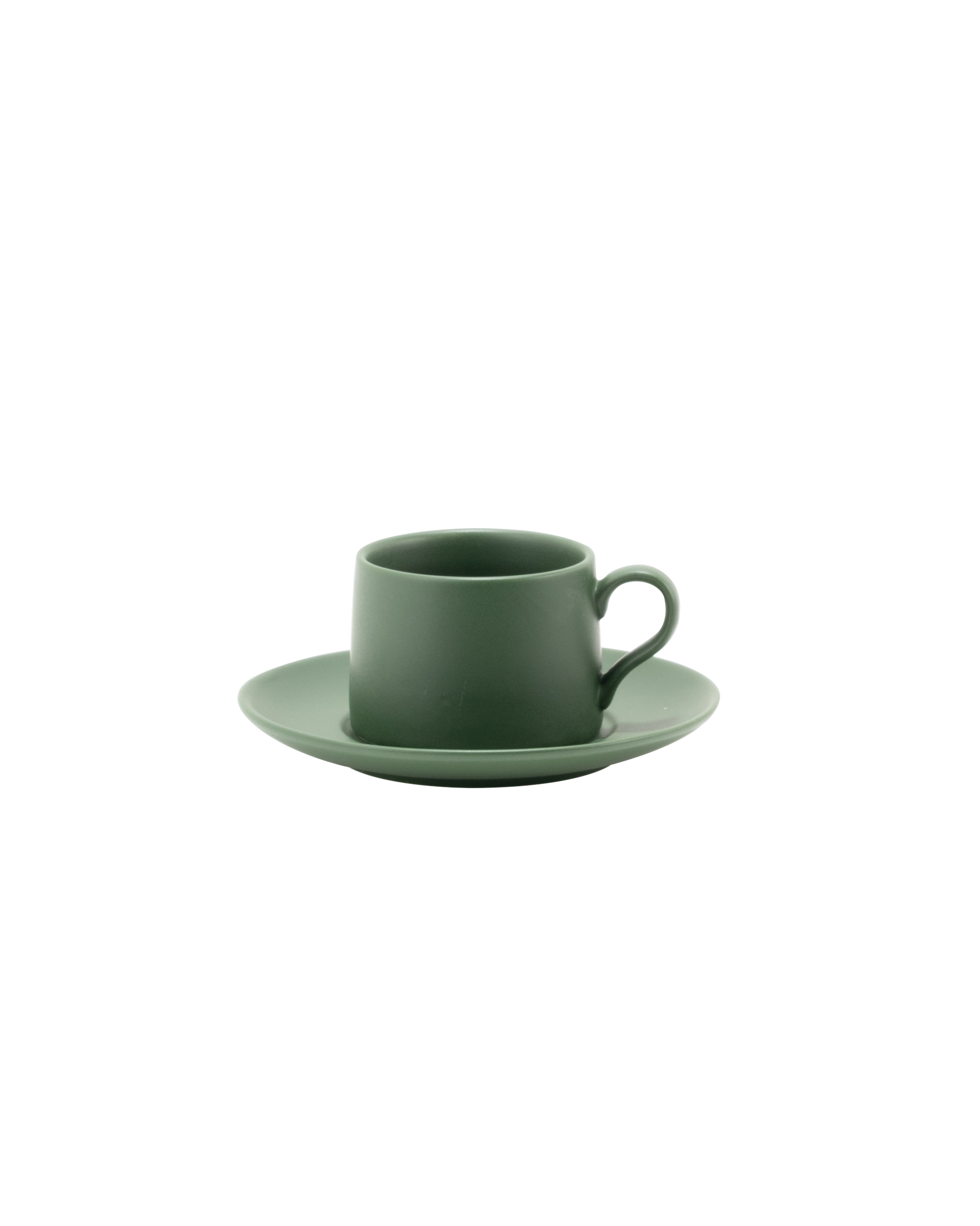 Levante Kaffeetasse mit Untertasse — hellolivgrün — 2er-Set — Zafferano