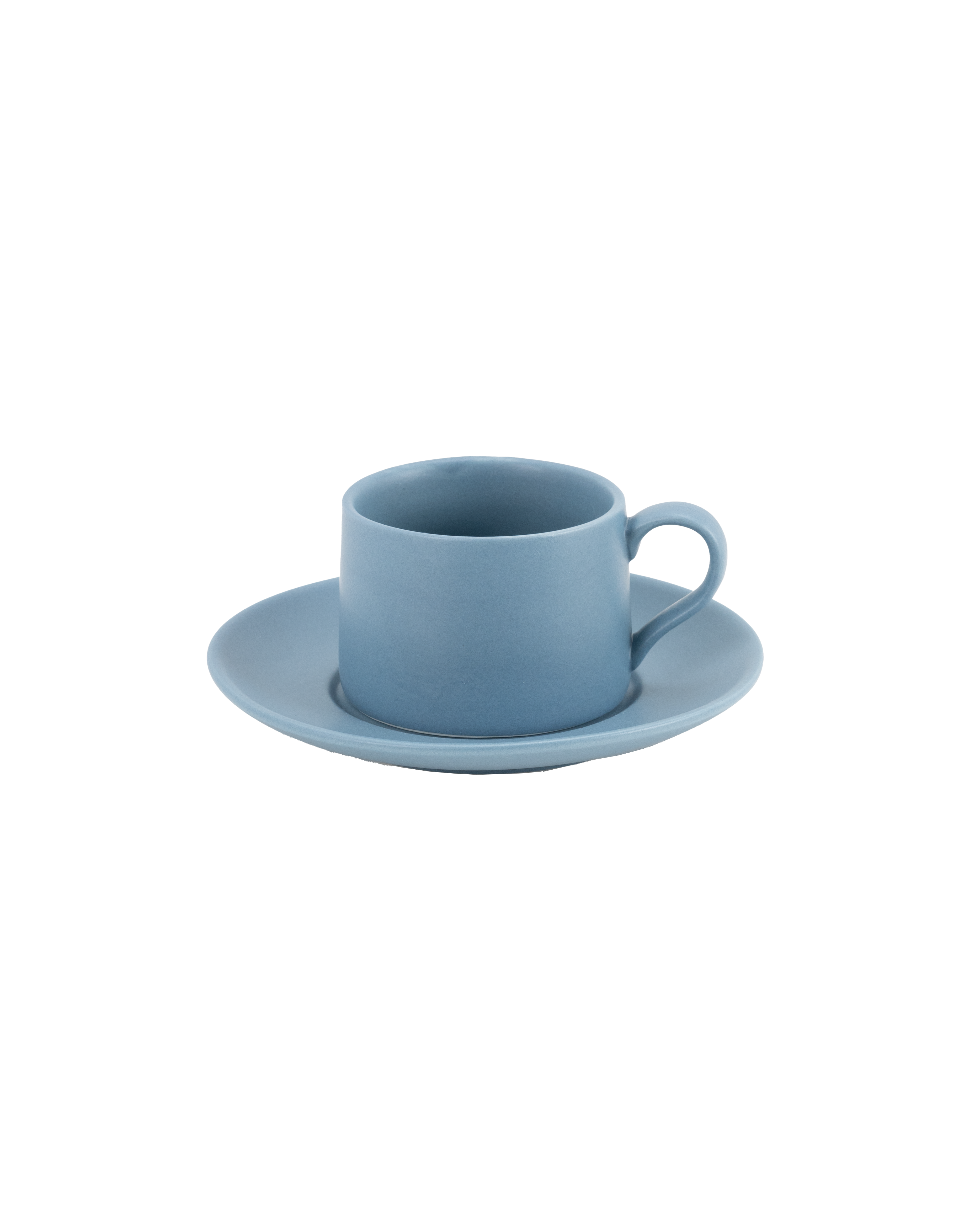 Levante Kaffeetasse mit Untertasse — avium blau — 2er-Set — Zafferano
