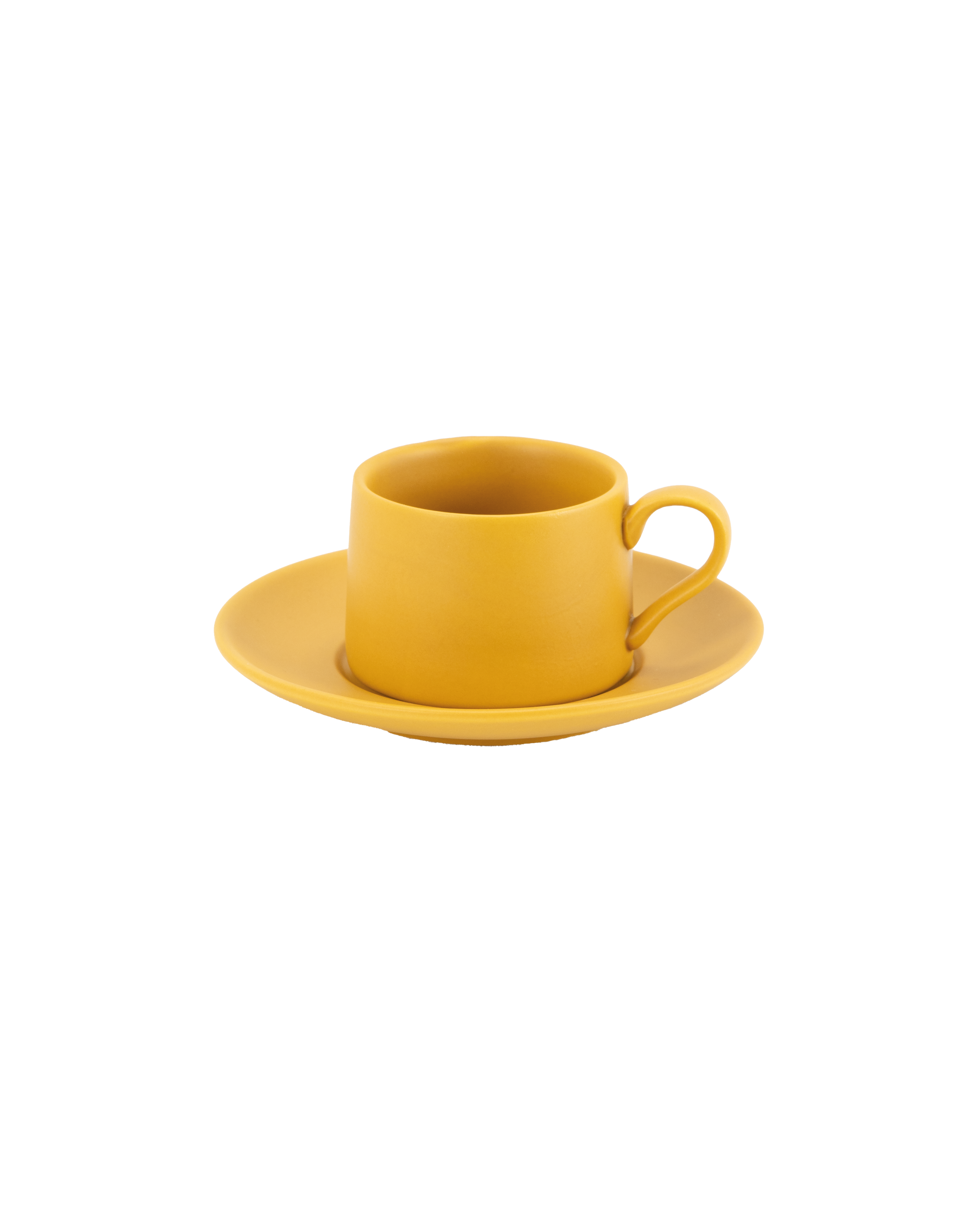 Levante Kaffeetasse mit Untertasse — ocker — 2er-Set — Zafferano