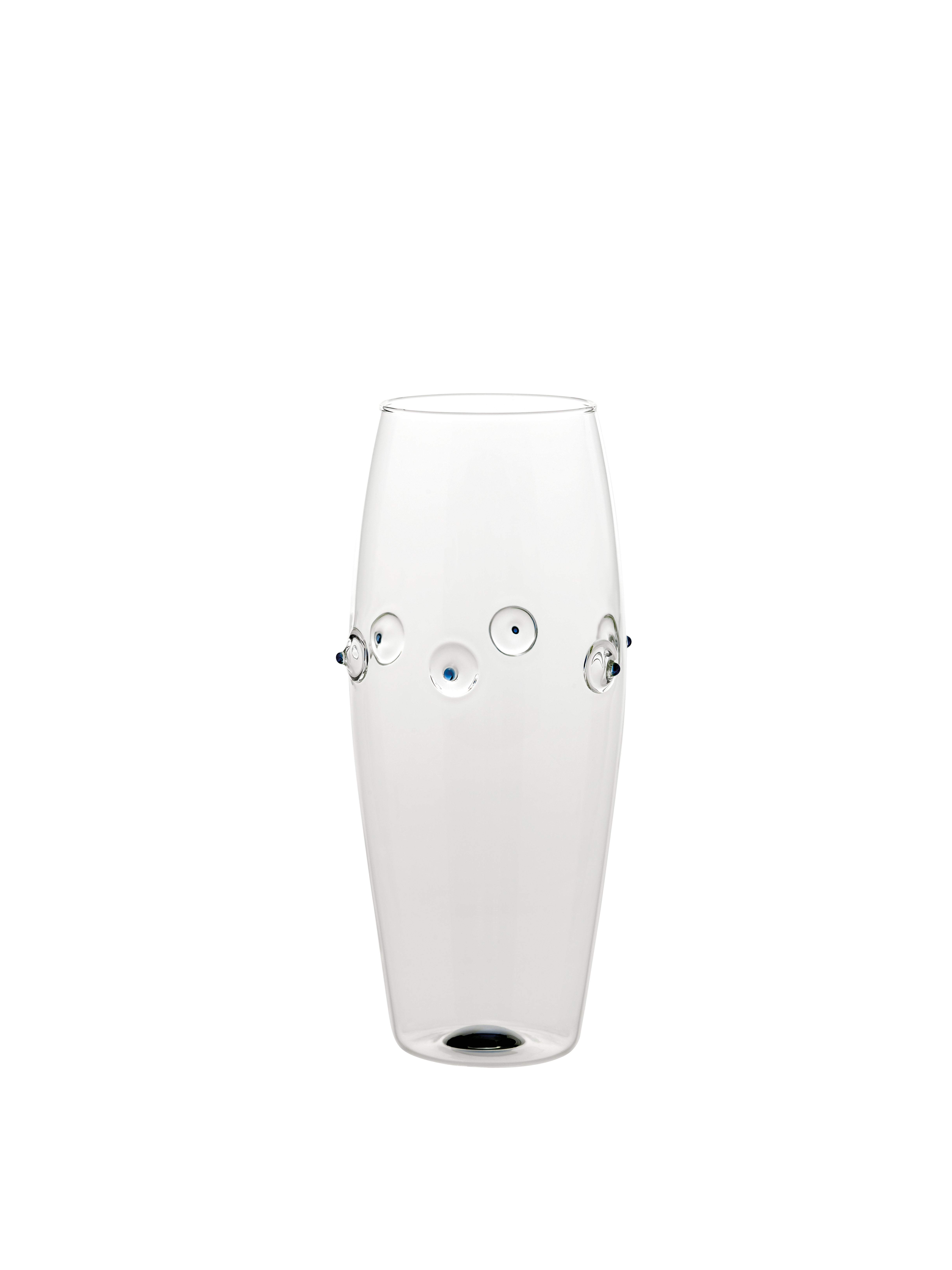 Patèa bauchig Vase – blau — Zafferano