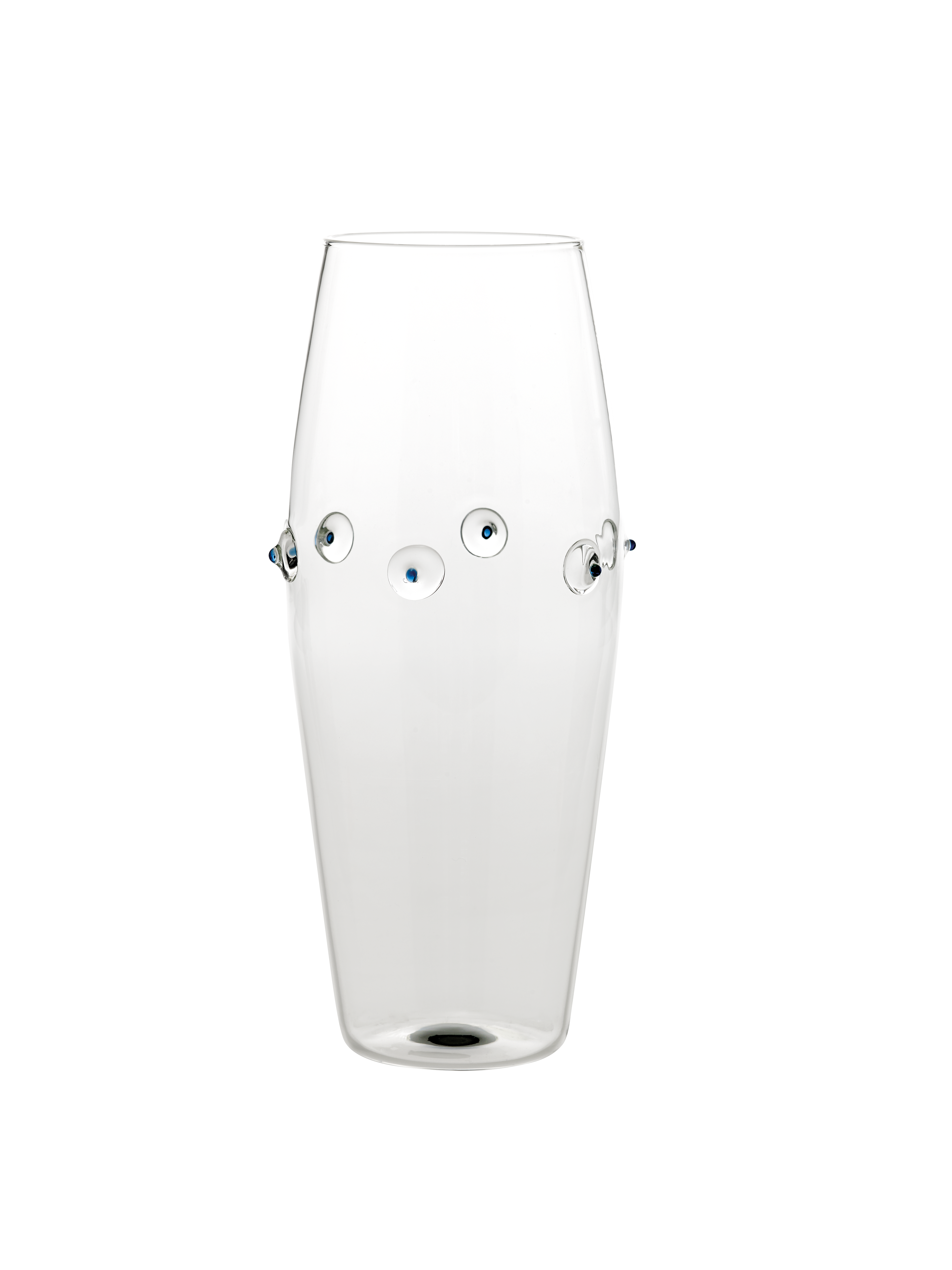 Patèa hoch bauchig Vase – blau — Zafferano