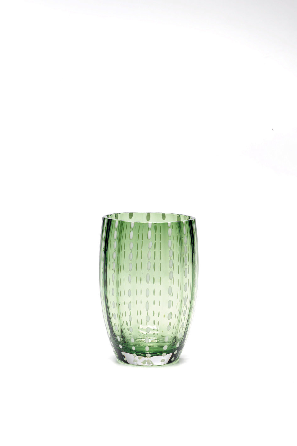 Perle bicchiere — verde inglese — set da 2 — Zafferano