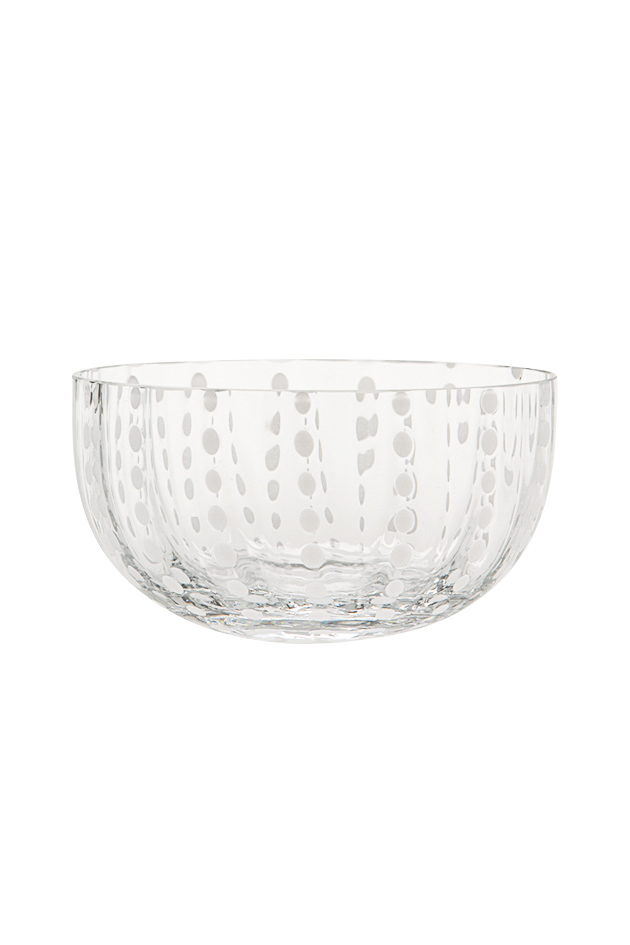Perle large bowl — clear — 1 piece
