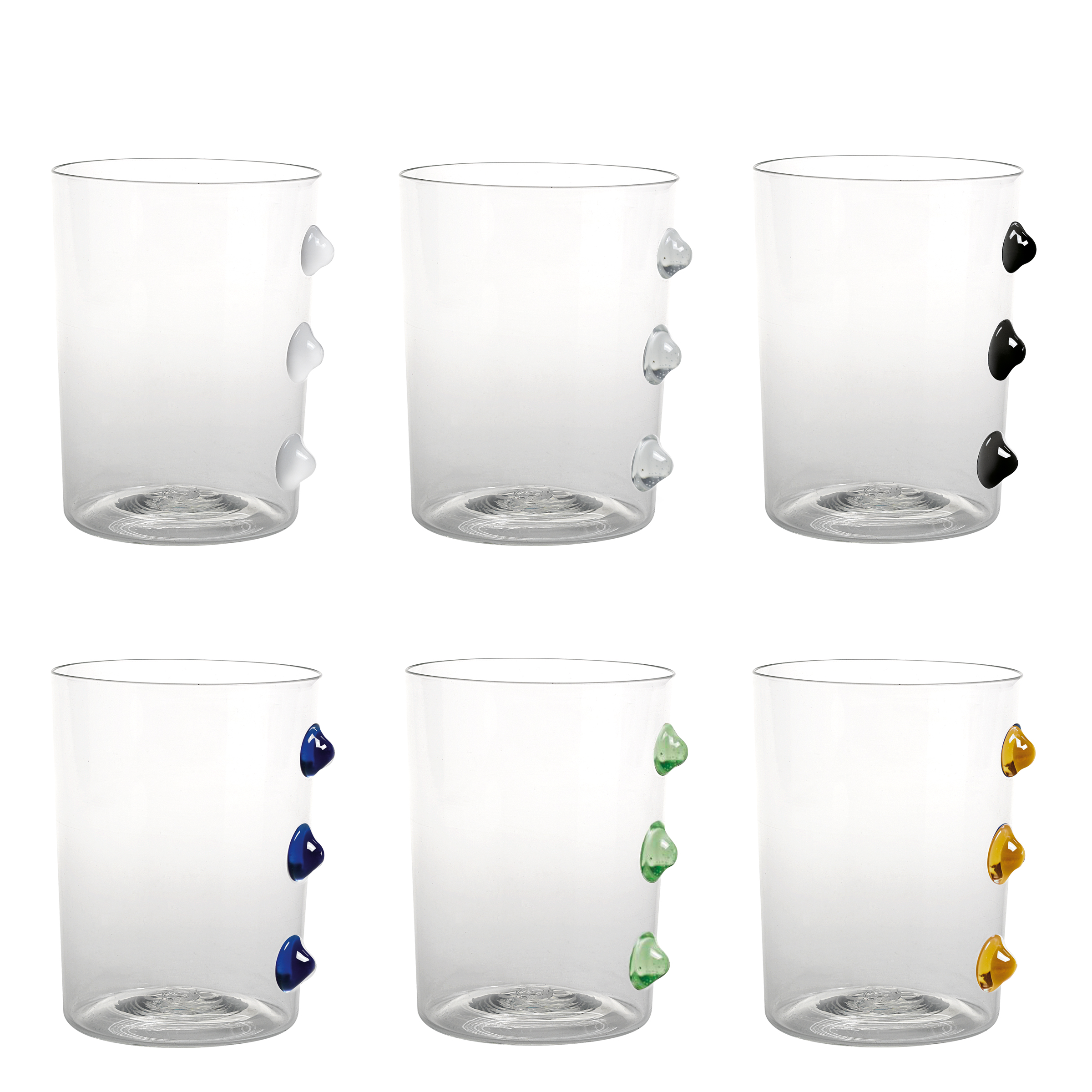Petoni Trinkglas set - assorted petals — Zafferano